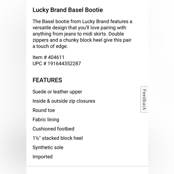 Lucky Brand Brolley Ankle Boot / Booties Navy leather zip boots. - Picture 2 of 15